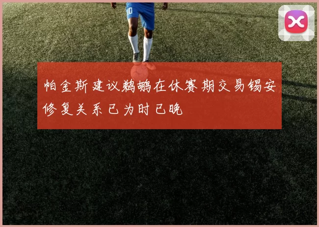 帕金斯建议鹈鹕在休赛期交易锡安修复关系已为时已晚